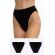 Γυναικείο Brazil slip Minerva - Μαύρο - Ψηλόμεσο - 2 Pack - Regular Fit - Cotton