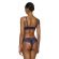 Γυναικείο Brazilian MED NORA - Μπλε δαντέλα - Sexy slip - Regular Fit - Polyester