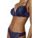 Γυναικείο Brazilian MED NORA - Μπλε δαντέλα - Sexy slip - Regular Fit - Polyester