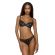 Γυναικείο Brazilian MED SYLVIE - Μαύρo - Μπεζ - Sexy slip - Regular Fit - Polyester