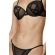 Γυναικείο Σουτιέν Push Up MED SYLVIE - Μαύρο με Διαφάνεια - Regular Fit - Polyester - Cup B