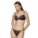 Γυναικείο Σουτιέν Push Up MED SYLVIE - Μαύρο με Διαφάνεια - Regular Fit - Polyester - Cup B
