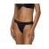 Γυναικείο String MED MONET - Μαύρο - Sexy slip - Regular Fit - Modal