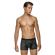 MED Ανδρικό boxer GIORGIO - Μαύρο - Χακί Pixel Print - Regular Fit - Modal