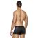 MED Ανδρικό boxer GIORGIO - Μαύρο - Μπλε Pixel Print - Regular Fit - Modal