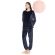 Γυναικεία Πυτζάμα Pink Label - Ροζ - Βελουτέ - Polyester - Regular Fit