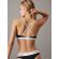 Γυναικείο Σουτιέν Calvin Klein - T-shirt Bra - Μαύρο - Λευκό λάστιχο - Cotton - Regular Fit