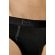 MED Ανδρικό slip TRAVIS - Μαύρο -  Fashion Μαύρο λάστιχο - Regular Fit - Modal