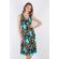 Φόρεμα Claire Katrania - Outwear midi - Εμπριμέ - Print παγώνι