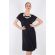 Φόρεμα Claire Katrania - Outwear midi - Μαύρο - Κέντημα