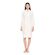 Γυναικεία Ρόμπα Pink Label - Midi - Λευκή- Bamboo - Regular Fit