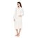 Γυναικεία Ρόμπα Pink Label - Midi - Λευκή- Viscose - Regular Fit