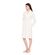 Γυναικεία Ρόμπα Pink Label - Midi - Λευκή- Bamboo - Regular Fit