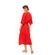 Γυναικείο Beachdress Pink Label - Σεμιζιέ Μακρύ Φόρεμα - Κόκκινο - Viscose