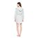 Γυναικεία Ρόμπα Pink Label - Κοντή - Blue Cloud με κουκούλα - Cotton - Regular Fit