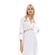 Γυναικείο Beachdress Pink Label -  Λευκό - Midi Φόρεμα - Regular Fit - Viscose