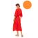 Γυναικείο Beachdress Pink Label - Σεμιζιέ Μακρύ Φόρεμα - Orange - Viscose