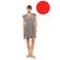 Γυναικείο Beachdress Pink Label -  Φόρεμα - Κόκκινο - Regular Fit - Viscose