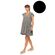 Γυναικείο Beachdress Pink Label -  Φόρεμα - Μαύρο  - Regular Fit - Viscose