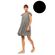 Γυναικείο Beachdress Pink Label -  Φόρεμα - Μαύρο  - Regular Fit - Viscose