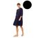 Γυναικείο Beachdress Pink Label -  Φόρεμα Σμιζιέ - ΜΑΥΡΟ - Regular Fit - Viscose