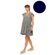 Γυναικείο Beachdress Pink Label -  Φόρεμα - Yacht Blue - Regular Fit - Viscose