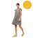 Γυναικείο Beachdress Pink Label -  Φόρεμα - Yellow - Regular Fit - Viscose