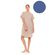 Γυναικείο Νυχτικό Pink Label -  Cosmos Blue - Σεμιζιέ - Κοντό Μανίκι - Cotton