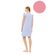 Γυναικείο Νυχτικό Pink Label - Dusty Pink - Κοντό Μανίκι - Δαντέλα - Πατιλέτα - Cotton