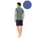 Ανδρική Καλοκαιρινή Πυτζάμα Ulisse - Cosmos Blue V-NECK - Κοντό μανίκι - Cotton