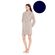 Γυναικεία Ρόμπα Pink Label - Κοντή - Yacht Blue - Bamboo - Regular Fit