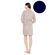 Γυναικεία Ρόμπα Pink Label - Κοντή - Yacht Blue - Bamboo - Regular Fit