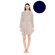 Γυναικεία Ρόμπα Pink Label - Κοντή - Yacht Blue - Bamboo - Regular Fit