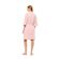 Γυναικεία Ρόμπα Pink Label - Σταυρωτή Baby Pink - Μανίκι 3/4 - Cotton