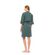 Γυναικεία Ρόμπα Pink Label - Σταυρωτή Dark Green - Μανίκι 3/4 - Cotton