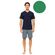 Ανδρική Καλοκαιρινή Πυτζάμα Ulisse - Sea Green - V-NECK - Κοντό μανίκι - Cotton