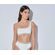 Lida Σετ Μαγιό - Λευκό μπικίνι - Crop top με έναν ώμο - Ψηλόμεσο - Slip - Lycra - Regular Fit