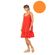 Γυναικείο Beachdress Pink Label -  Φόρεμα -  Orange - Regular Fit - Viscose