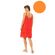 Γυναικείο Beachdress Pink Label -  Φόρεμα -  Orange - Regular Fit - Viscose