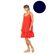 Γυναικείο Beachdress Pink Label -  Φόρεμα - Yacht Blue - Regular Fit - Viscose