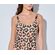 Γυναικείο Lida Ολόσωμο Μαγιό - Animal print - Κανονικό - Regular Fit - Lycra