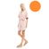 Γυναικεία Ρόμπα Pink Label - Σταυρωτή Apricot - Μανίκι 3/4 - Cotton