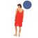 Γυναικείο Beachdress Pink Label -  Φόρεμα - Cosmos Blue - Regular Fit - Viscose