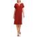 Γυναικείο φόρεμα καλοκαιρινό Vamp - Δαντέλα - Beachwear Κόκκινο
