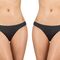 Γυναικειο brazil slip Walk - Μαύρο Brief από ίνες bamboo - 2 pack