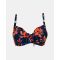 Γυναικείο Μαγιό top Rock Club - Orchid print - Bikini για μεγάλο στήθος - Regular Fit - Lycra - Cup E