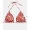Γυναικείο Μαγιό τρίγωνο Rock Club - Corals print - Τοπ Bikini - Plus Size - Lycra