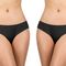 Γυναικείο boxer slip Walk - Μαύρο Brief από ίνες bamboo - 2 pack