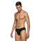 MED Ανδρικό slip EVAN - Μαύρο -  Fashion Μαύρο λάστιχο - Regular Fit - Modal