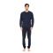 Ανδρική πυτζάμα ULISSE  - Μπλε - Pixel Print - Cotton - Regular Fit
